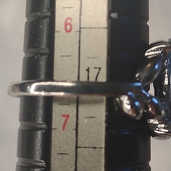 New women's blue floral size 6.5 ring - Picture 5 of 5